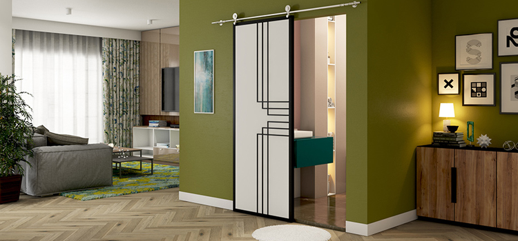 sliding bathroom door installation in Ukiah